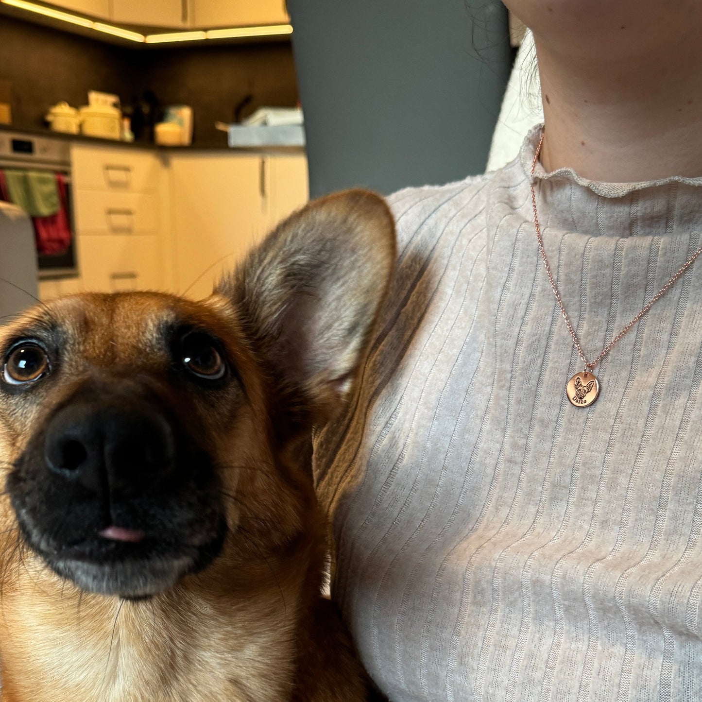 Collier personnalisé avec visage d’animal