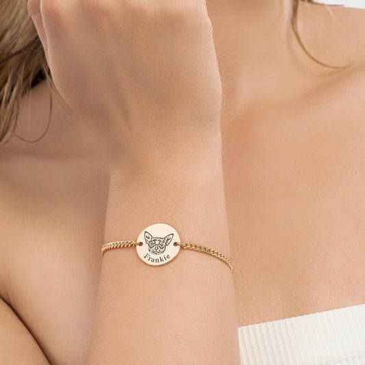 Bracelet personnalisé avec visage d’animal