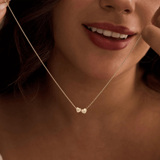 Collier personnalisé avec initiale en cœur