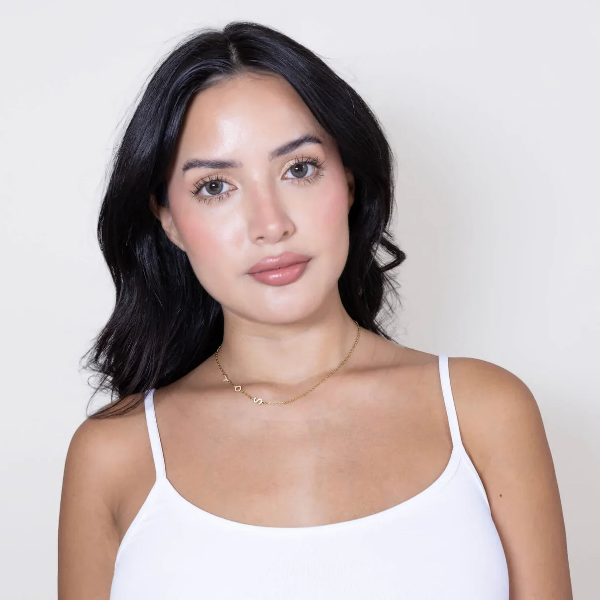 Collier personnalisé avec initiales latérales