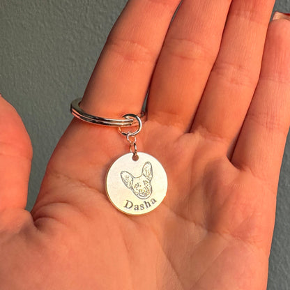 Porte-clés personnalisé avec visage d’animal