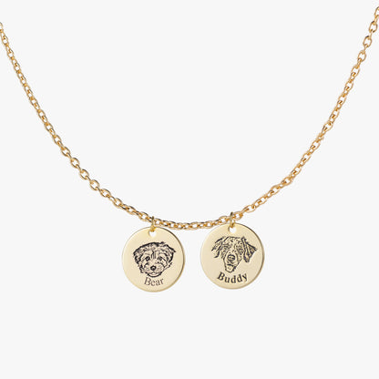 Collier personnalisé avec visage d’animal