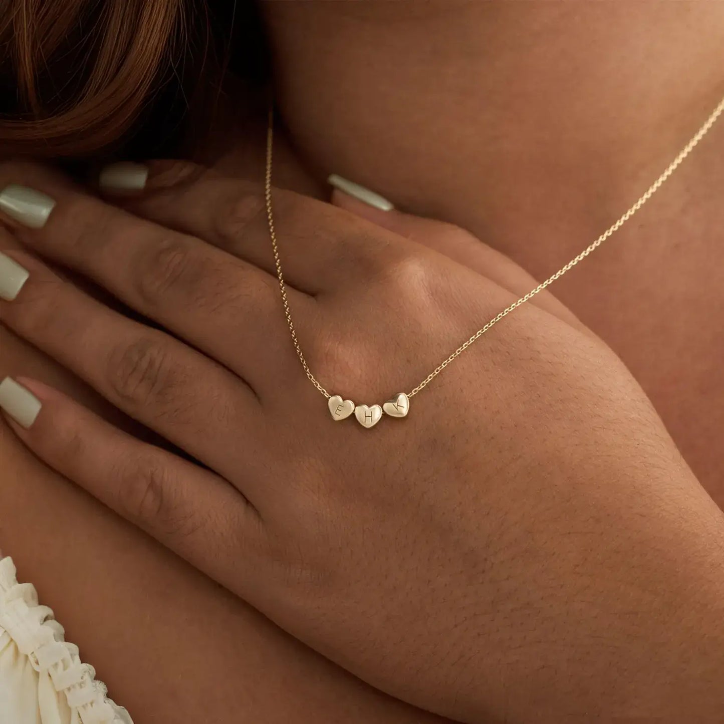 Collier personnalisé avec initiale en cœur