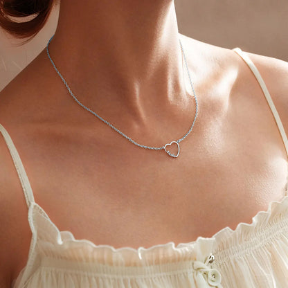 Collier personnalisé avec cœur et nom