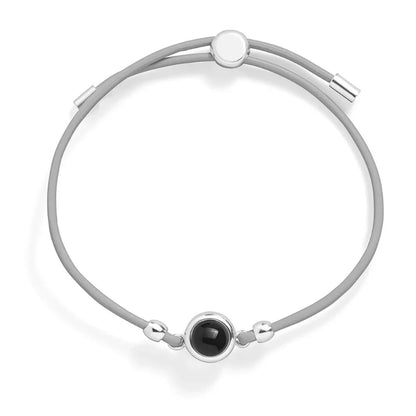 Bracelet photo personnalisé en cuir