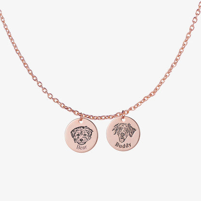 Collier personnalisé avec visage d’animal