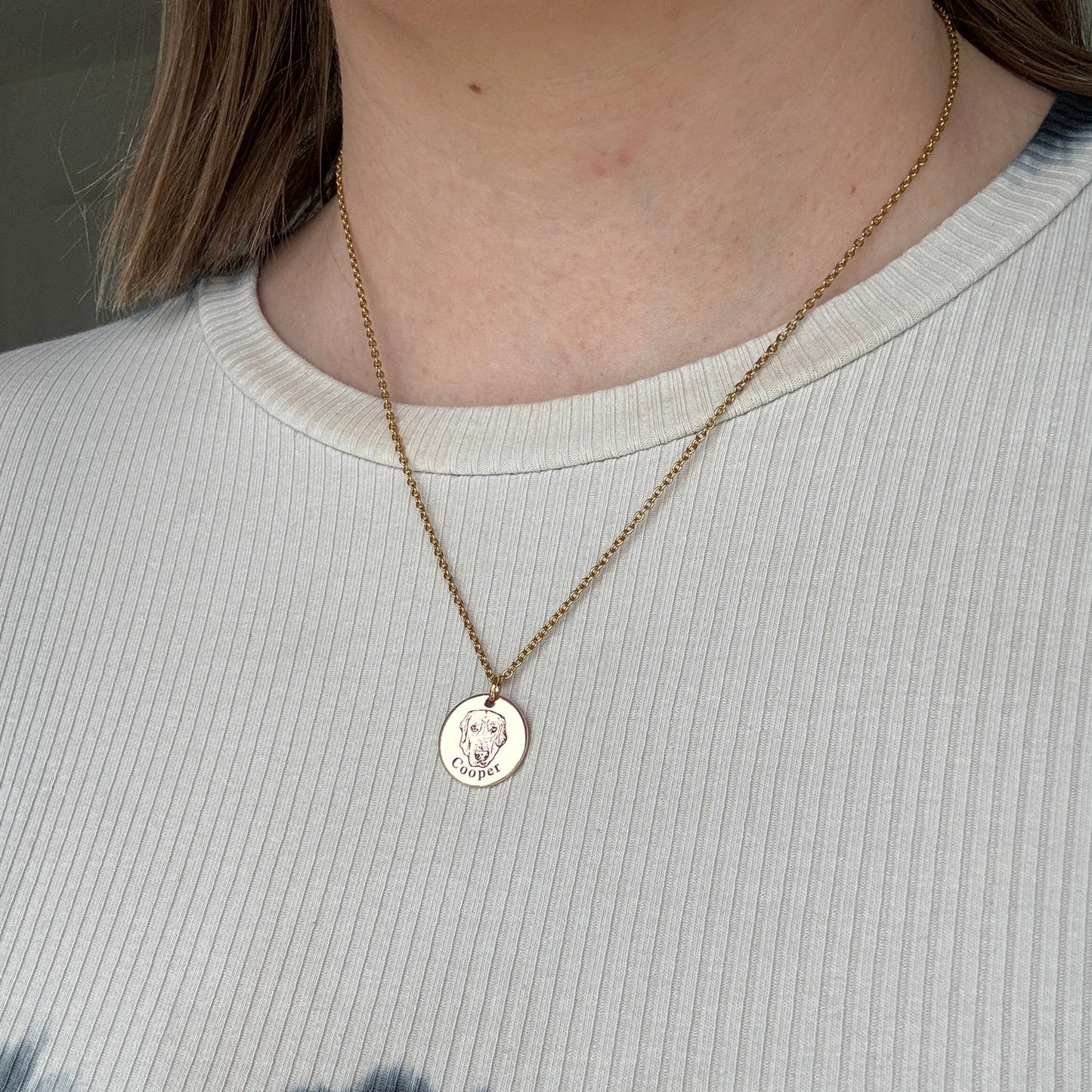 Collier personnalisé avec visage d’animal