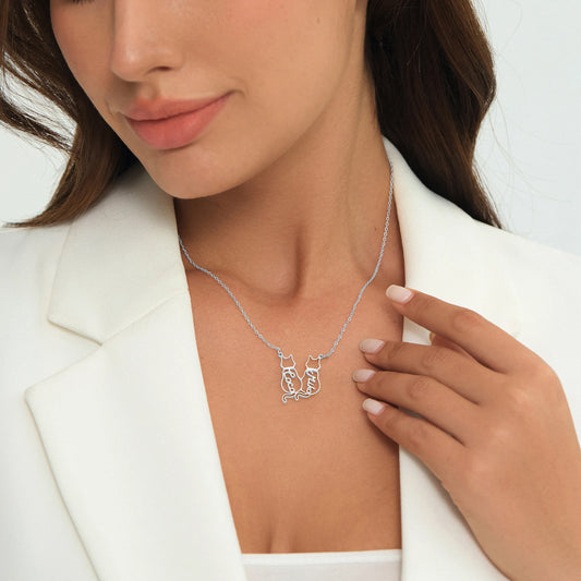 Collier personnalisé avec nom de chat