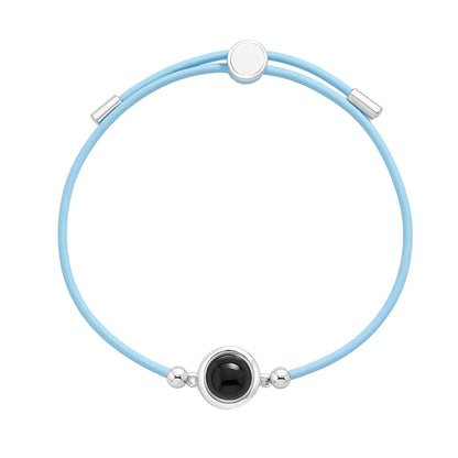 Bracelet photo personnalisé en cuir