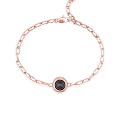 Bracelet photo personnalisé avec chaîne trombone