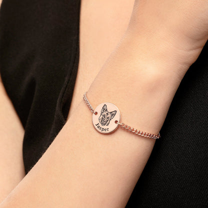 Bracelet personnalisé avec visage d’animal