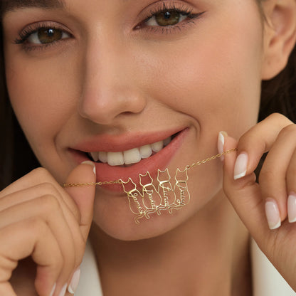 Collier personnalisé avec nom de chat