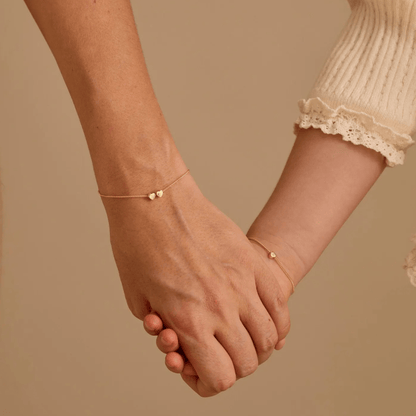 Bracelet personnalisé avec initiale en cœur