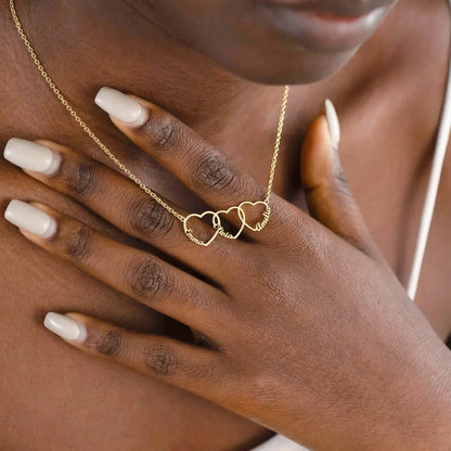 Collier personnalisé avec cœur et nom