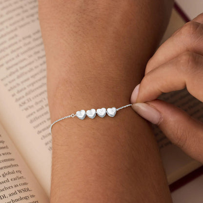 Bracelet personnalisé avec initiale en cœur