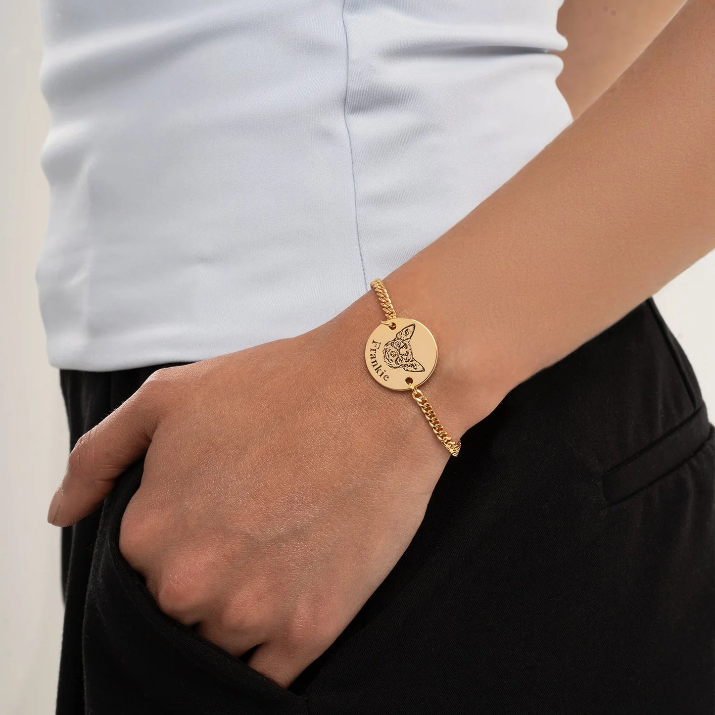 Bracelet personnalisé avec visage d’animal