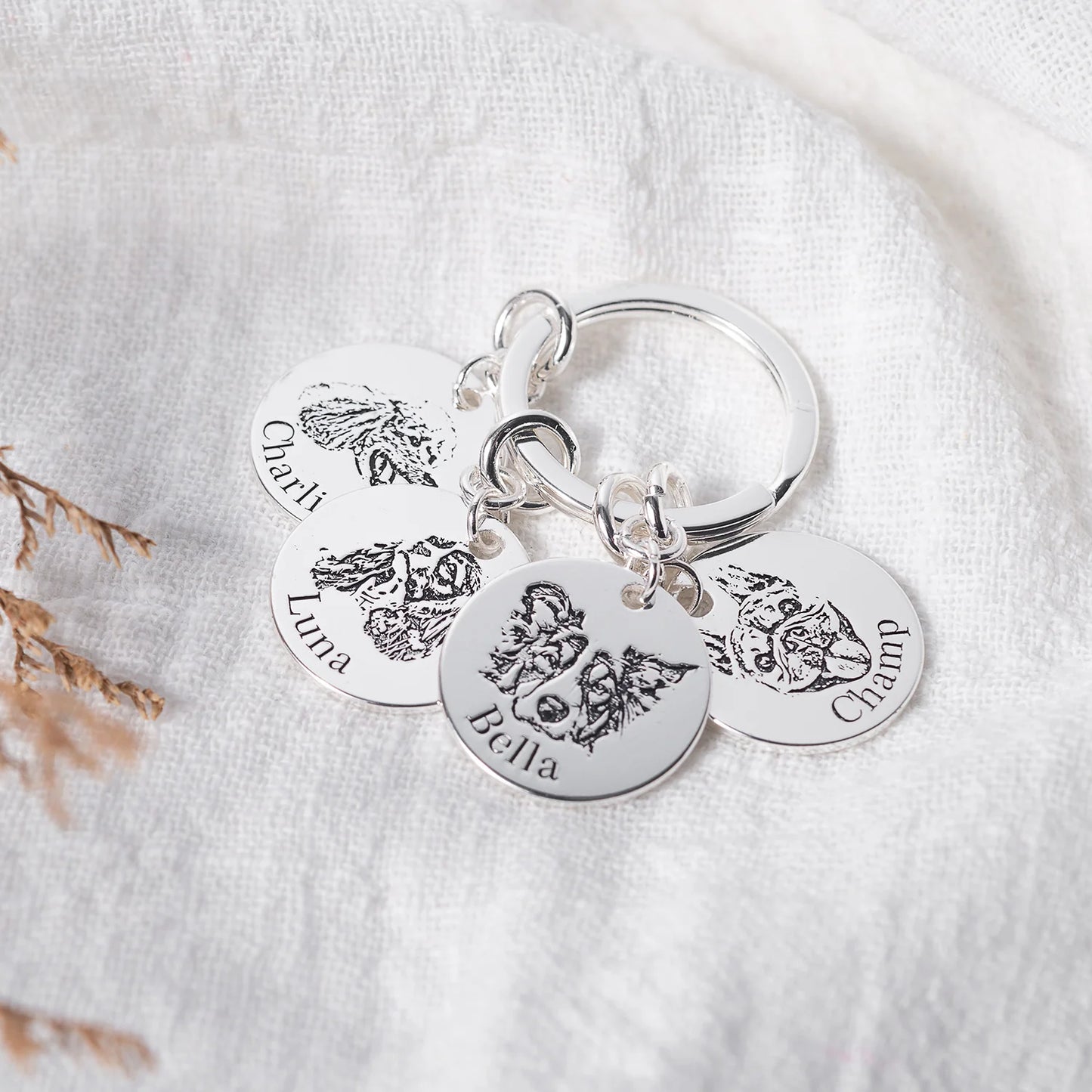 Porte-clés personnalisé avec visage d’animal